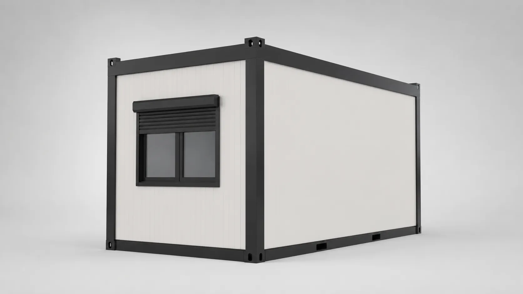 Bürocontainer von ICON, Außenansicht